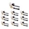 Tie 4 Safe Heavy Duty 3" x 30' Ratchet Tie Down Strap Flat Hook for Farm Trailer Truck Black, 10PK RT20R-1530-M12N-BLK-10 - alternate 1